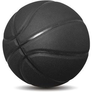 MINDCOLLISION Mini Basketball, Solid Color without Logo, Absorbent Soft Leather, Suitable for Small Baskets, Signature, Decompression, Training Assistance (No.1, Black)