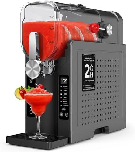 Rellytech Slushie Machine for Home – 70oz Frozen Drink Maker with 6 Presets, No Ice Needed, 360° Mixing, One-Touch Self-Cleaning, Ice Cream & Smoothie Machine for Margaritas, Frappés, Cocktails & More