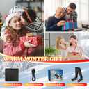 Heated Socks for Men Women - Washable, Rechargeable Cold Weather Heated Ski Socks for Fishing Skiing Hunting Hiking Skating, Christmas (Black & Gray)