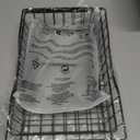 Large 2 Tier Fruit Basket for Kitchen Counter with 2 Banana Hangers, Metal Fruit Bowl with Protection Mats for Vegetable Bread Snack, Black, 14.5" W x 9.5" D