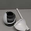 Clorox Toilet Plunger with Hideaway Holder Caddy Heavy-Duty Compact Design with Non-Skid Rubber Base for Bathroom Convenient Storage Toilet Unclogger, 6.5x19.5-Inch, White