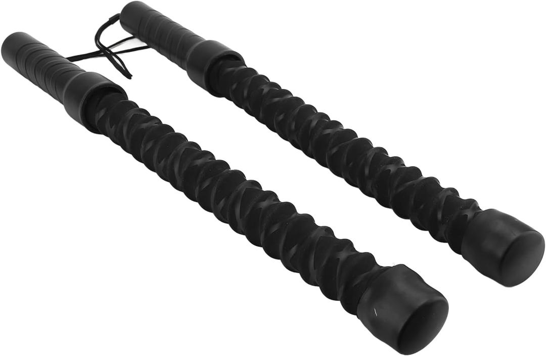 Workout Exercise Ropeless Ropes, Spring Steel Weighted Ropeless Jump Rope, Fitness Jump Rope with Powerful Rebound, Ideal for Home Gym, Black