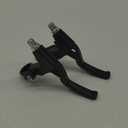 DISIWENE 1 Pair Bicycle Brake Lever, V-Brake Handlebar Aluminium Alloy Bike Brake Handle Universal 2.2cm for Most Bicycle, Road Bike, Mountain Bike (Black)