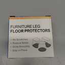 Chair Leg Floor Protectors for Hardwood Floors Felt Furniture Pads Silicone Caps Anti-Scratch Reduce Noise Round 16 Pack Black Round Small Fit 1/2" to 3/4" (14-19mm)