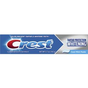 5x Crest Tartar Protection Toothpaste, Whitening Cool Mint, 5.7 oz, 8.550 Lb