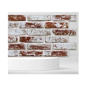 Commomy Faux Brick 3D Wall Panels - 12 pcs of 22.8" x 11.8" - UrltraLight PVC Peel and Stick Tile Brick Textured Printable for Kitchen, Bedroom, Living Room,TV Background,RVCovers 22.48 sq.ft Commomy Faux Brick 3D Wall Panels - 12 pcs of 22.8" x 11.8" - UrltraLight PVC Peel and Stick Tile Brick Textured Printable for Kitchen, Bedroom, Living Room,TV Background,RVCovers 22.48 sq.ft