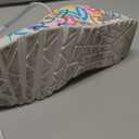 Skechers Girls' Uno Lite Spread the Love Sneakers (13 Little Kid, White/Mint)