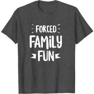 Funny Family Christmas Forced Family Fun apparel T-Shirt, Men, S