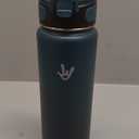 Enerbone 32 oz Insulated Water Bottle, Stainless Steel Bottle with Carrying Strap, Double-Wall Vacuum Insulation Design, Leakproof Sports Bottle with Straw, Keep Drinks Cold or Hot for Hours (Interstellar)