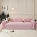 CYCMACO Couch Cover for Dogs, Pet Couch Covers for Sofa, Washable Couch Covers for 2 Cushion Couch, Sofa Couch Protector for Dogs, Sofa Slipcovers for Living Room, 78"x118", Pink-JC