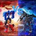 8 Pcs Mini Transforming Toys, 3.5 inch Transformed Toys, Small Car Robot Hero Action Figures, Deformation Robots Birthday Party Favors for Kids Boys Girls 3 4 5 6 7 8 9 10 Year Toy