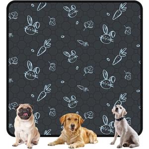 Guinea Pig Cage Liner Washable, 72in x 72in Ultra-Absorbent Guinea Pig Bedding for Cage Non-Slip Leak-Proof Pee Pads for Dogs Rabbit Bunny Cat Litter Mat, Navy