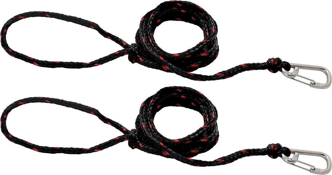 Extreme Max 3006.6806 PWC 9' Dock Line with Stainless Steel Snap Hook - Value 2-Pack