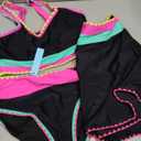 popvil High Waisted Bikini Sets for Women Tummy Control Swimsuits 3 Piece Bathing Suits Neon Swimwear with Skirt 2026, Size: Medium