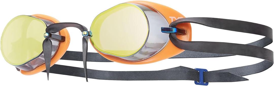 TYR Socket Rockets 2.0 Racing Swim Goggles - Adult Swimming Goggles for Men and Women - Anti-Fog, UVA/UVB Protection, Watertight - Mirrored