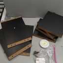 Homeforia Floating Shelf Black, 9×9" 4 Pack