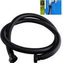 10ft Pool Hose For Above Ground Pools, 1.5 Inch Diameter Swimming Pool Replacement Hose for Filter Pump, Saltwater System, Sand Filters Accessories (1, Black, Normal)