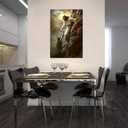 Wall HDQ Jesus Wall Art God Help Wall Decor Christian Pictures Hand of God Print Painting for Bedroom Living Room Bathroom Office Framed Artwork Read to Hand (24.00" x 36.00"ch)