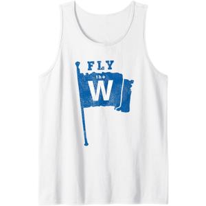 Fly The W Chicago Baseball Winning Flag Distressed Tank Top, XL Fly The W Chicago Baseball Winning Flag Distressed Tank Top, XL