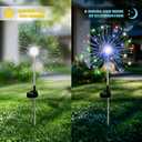 2 Pack Solar Firework Lights, 120LED Bendable Copper Wire, 2PC
