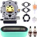 693480 Carburetor w/Fuel Pump Gaskets Air Filter Kit Replace for 17.0 18.5 19.5 20 21HP Engine for Craftsman LT1000 917270821 V-Twin Toro Lawn Mower Tractor Carb OE 693479 499306