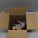 YINMIT Wood Paper Towel Holder Countertop, Farmhouse Paper Towel Holder with Heavy Duty Base, Wooden Paper Towel Holders, Paper Towel Holders for Kitchen, Fits Standard and Large Size Rolls (Brown - Fence)