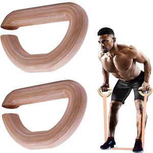 Lights Mountain Wooden Resistance Bands Handles Versatile Exercise Handles with Anti-Slip Grip Tapes for Elastic Band Workouts Home Gym Strength Training and Full-Body Workouts