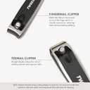 Tweezerman Stainless Steel Combo Set with Fingernail and Toenail Clippers