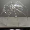 Clear Dome Umbrella, Durable Wind-Resistant Umbrella with Sturdy Bubble Design, Dome Canopy 32” Diameter, Set of 40 Pieces