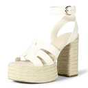 The Drop Women's Bea Platform Heel, White, Size 10
