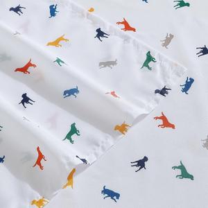 Eddie Bauer Kids - Queen Sheet Set, Ultra-Soft Microfiber Bedding with Fully Elastic Fitted Sheet, Kids Bed Set with Pillowcases, Easy Care Bedding (Buddy the Dog)