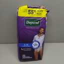 Depend Night Defense Adult Diapers, Incontinence Underwear for Men, Disposable, Overnight, Large, Grey, 22 Count