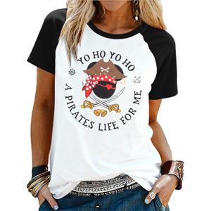 Pirate Shirts Women Yo Ho Yo Ho A Pirate Life for Me Shirt Cruise Tshirt Family Trip Tee Top