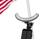 Flag Pole Light Outdoor Solar Flagpole Light House Mount with Adjustable 180 Direction, 360lm Brightness, IP65 Waterproof for 1''-1.5" Poles
