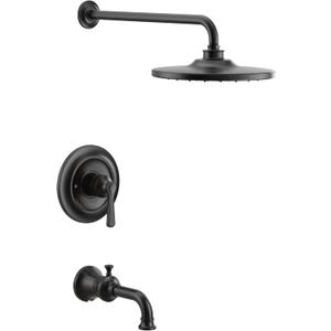 Moen UTS344303BL Colinet M-CORE 3-Series 1-Handle Tub and Shower Trim Kit, Valve Required, Matte Black