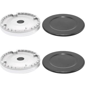 4Pcs 3.93" Oven Gas Hob Burner Crown Flame Cap Cover Replacement for Sabaf Gas Stoves Gas Range Flame Spreaders