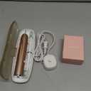 Aquasonic Vibe Series Ultra-Whitening Toothbrush  ADA Accepted Electric Toothbrush - 8 Brush Heads & Travel Case  40,000 VPM Motor & Wireless Charging - 4 Modes w Smart Timer  Satin Rose Gold