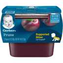 Gerber Stage 1 Baby Food, Prune Puree Tubs, No Artificial Colors or Flavors, Baby Puree, 16-Pack (BBD: 10/31/2026)