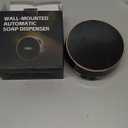 Automatic Soap Dispenser Foam Bathroom: Wall Mount Rechargeable Touchless Adjustable Auto Smart Electric Plastic Black Foaming Soap Dispenser with Clock - Kitchen - Hand Dish Lotion Couple Kids