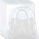 6pcs Dust Bags for Handbags - Non-Woven Breathable Shoe Bags for Travel, Storage, Closet - Dust-proof Storage Pouch Covers Protector for Handbags Shoulder Bags Purses Shoes Luggage