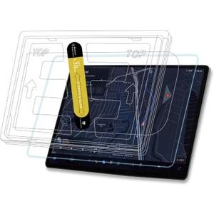 Upgrade 9H Tempered Glass Protector for Tesla Model Y(2020-2024) Model 3(2017-2023) Screen Protector Accessories, Anti Glare/Finger Print -Matte