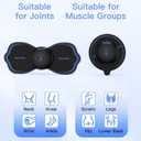 MASTOGO Wireless TENS Unit Electrode Pads Combo Set 8-Pack Multi-Size Electrodes, Reusable & Latex-Free Replacement Pads for Wireless TENS Units, 3.5mm Snap Connectors (for Multi-Site Pain Relief)
