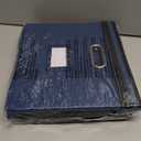 Oterri File Organizer Boxes with Lids, File Box with Mesh Pockets, Document Organizer Box for Letter Size Folders, Zippers Important Document Organizer (Dark Blue, Small-2 Pack Without Folders)