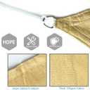 Sun Shade Sail Sand Yellow Rectangle 12FTx15FT Permeable Garden Canopy for Outdoor Patio Backyard and Deck Sun Protection Fabric with Fade and Tear Resistance