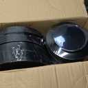 WELLIFE 600 PCS Black Gold Disposable Dinnerware Set for 100 Guests
