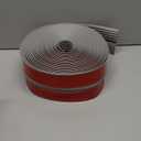 Stair Edge Trim Self Adhesive Vinyl Stair Nosing Molding Trim Non-Slip Rubber Nose Protector Peel and Stick Anti-Slip Edging for Indoor & Outdoor Use (Gray, 4 in x 40 Ft)