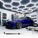 LZHOME LED Hexagon Garage Light: Upgraded 10-100% Dimmable Garage Hexagon Lights, 72 Packs LED Light, 79200LM Super Bright Honeycomb Lights for Gym Basement Hair Salon