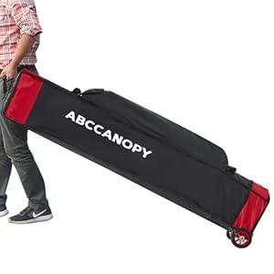 ABCCANOPY Universal 10X10 Pop up Canopy Tent Roller Bag, Black