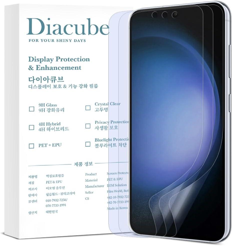3-Pack Anti-Blue Light Matte Screen Protector For Samsung Galaxy S23 Plus [Support Fingerprint Unlock] Anti-Glare, Anti-Fingerprint [Eye Protection] Bubble-Free Installation with Alignment Jig