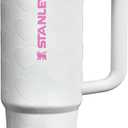 STANLEY Quencher ProTour Flip Straw Tumbler with Leakproof Lid | Built-In Straw & Handle | Cupholder Compatible for Travel | Insulated Stainless Steel Cup | BPA-Free (30 Ounces, Frost Lovely)
